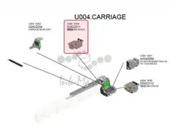 Узел черной печатающей головки Ricoh D2622011
