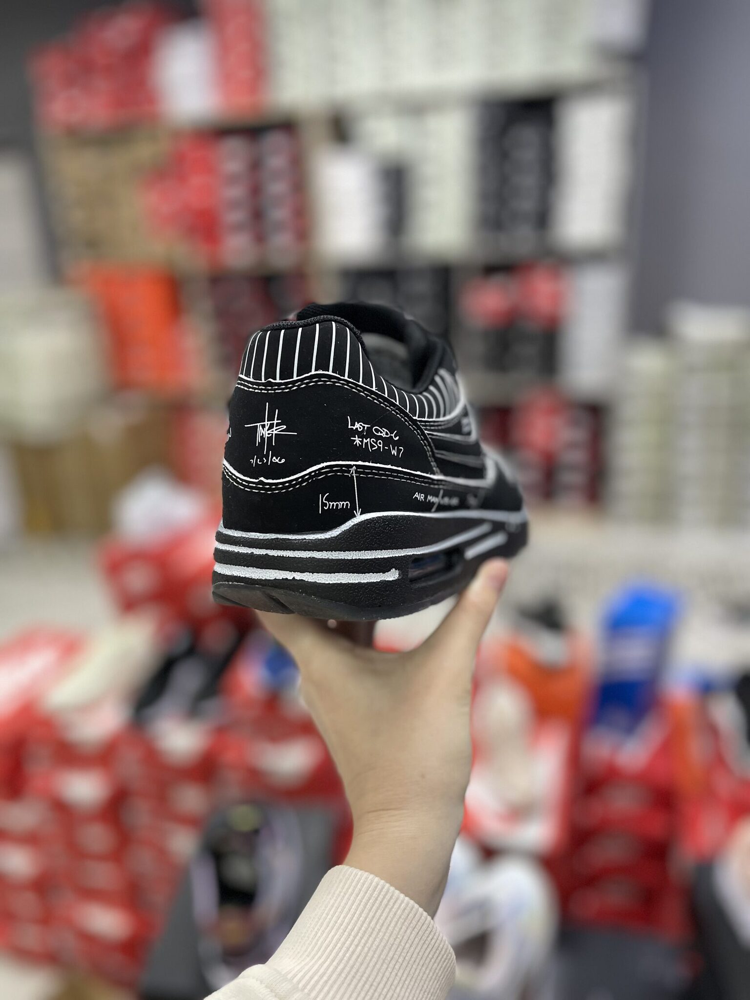Nike air max 1 sketch to sales shelf schematic