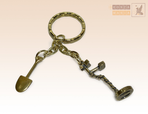 брелок Металлоискатель и Лопата