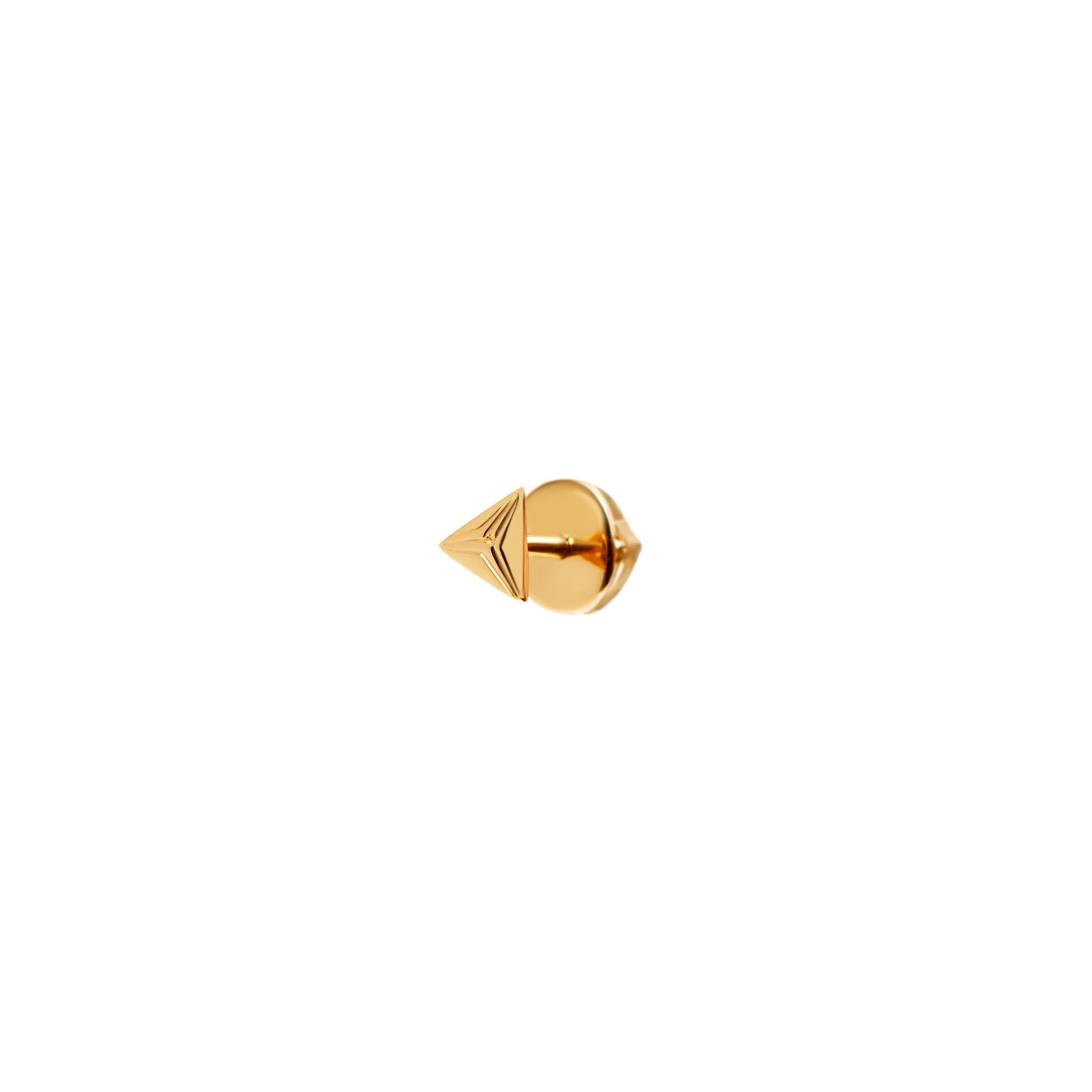 Пусет Plain Triangle Stud Earring – Gold