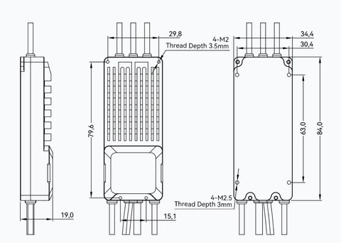 ESC регулятор мотора T-Motor V80A 6-14S PWM/CAN