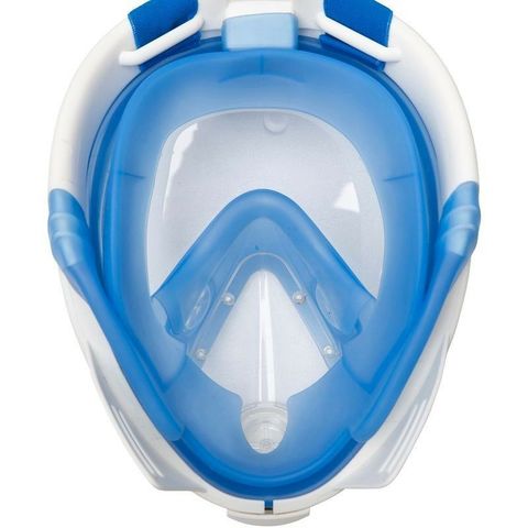 Маска для плавания Free Breath голубая (размер L/XL)