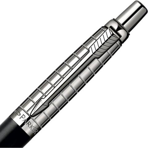 Ручка шариковая Parker Jotter Premium K172 Satin Black SS Chiseled (S0908860)