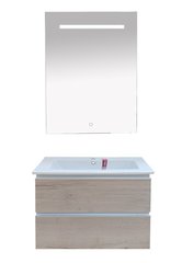 Тумба MISTY Кантри - 65  подвесная с 2 ящ.c умывальником