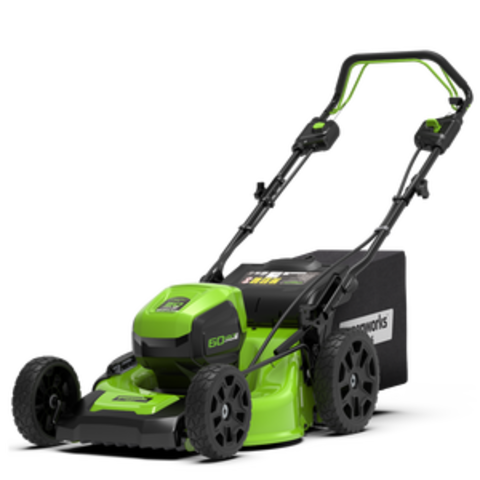 Cамоходная аккумуляторная газонокосилка Greenworks GD60LM46SP, 60v, 46 см, (2502907), без АКБ и ЗУ