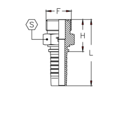 Фитинг DN 10 ORFS (Ш) 1 TIEFFE