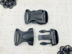 Фастекс пластиковый усиленный РОМ 3,8 см, чёрный