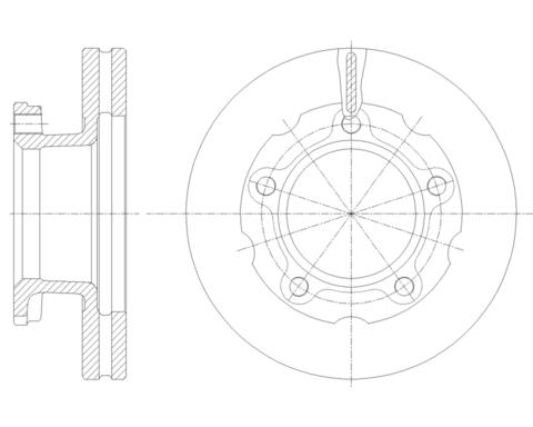 Диск тормозной вентилируемый G-brake  GR-30292