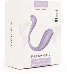 Сиреневый вибромассажер Phoenix Neo 2 - 