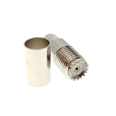Разъём mini UHF(female) обжимной под кабель 5D-FB