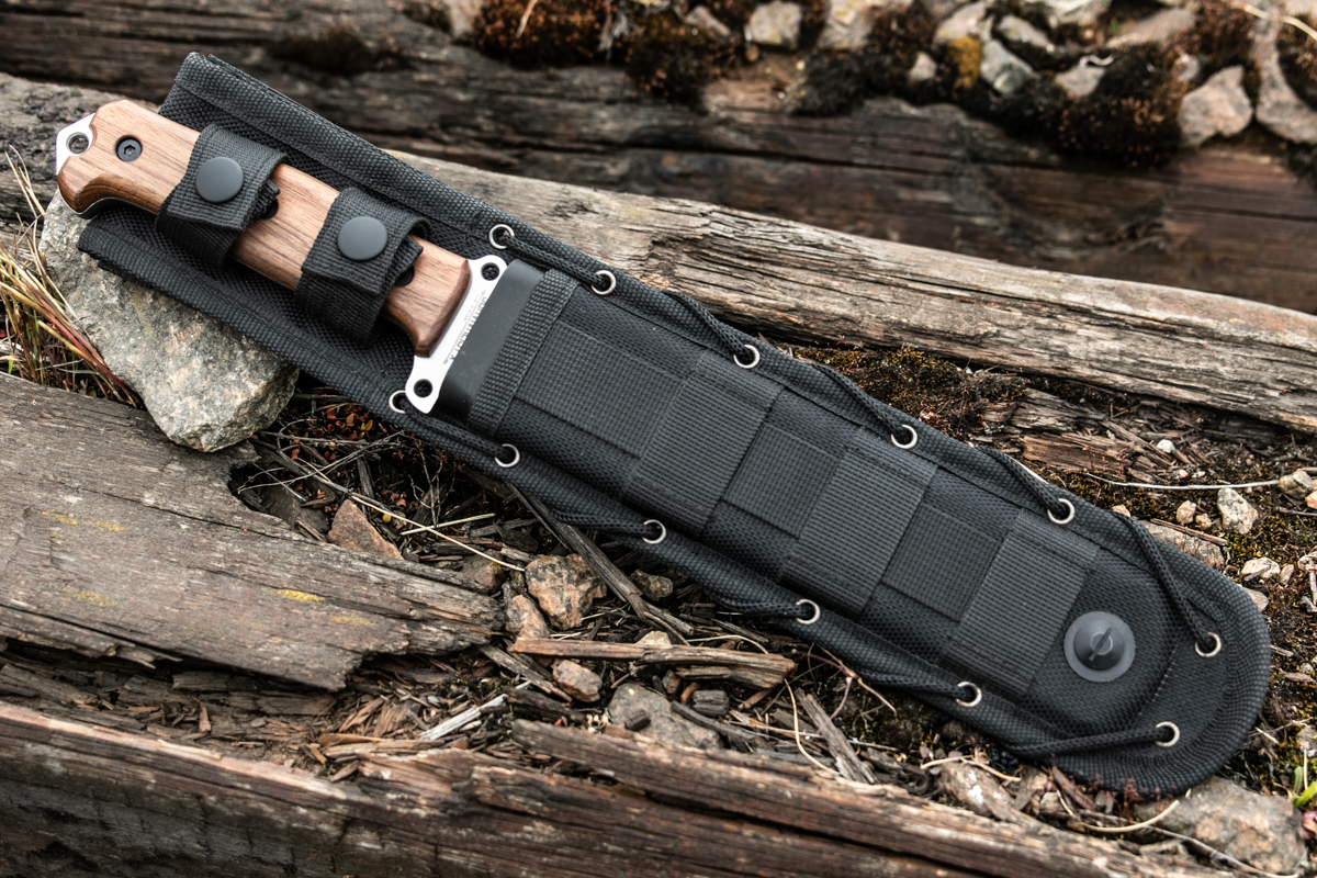 Нож выживания Survivalist X AUS-8 StoneWash Орех - купить нож с