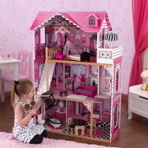 Кукольный домик для Барби KidKraft Амелия с мебелью 65093_KE