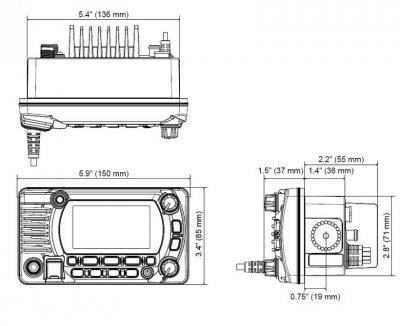 GX1850 GPS / E cellular device Standard Horizon