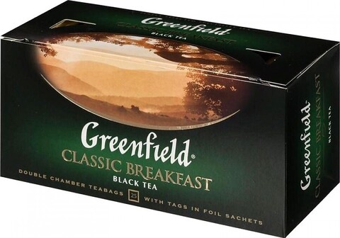 Чай Greenfield Classic Breakfast черный 25*2гр