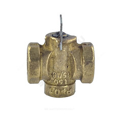 Кран конусный латунь газ 11б34бк Ду 20 Ру0,1 G3/4" ВР стандартопроходной Цветлит ZW30003