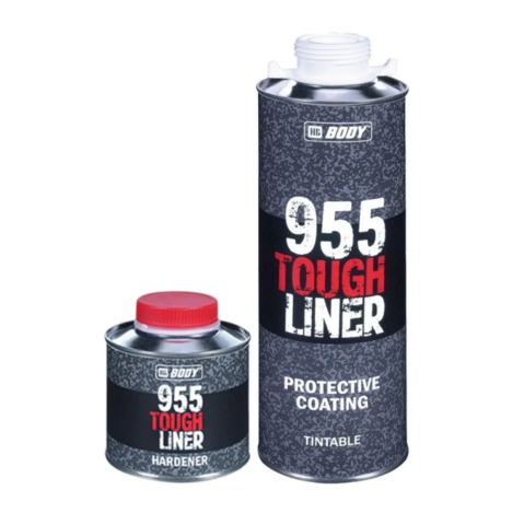 Body Сверхпрочное защитное покрытие TOUGH LINER 955(проз.)(0,6л)+ Отв-ль Body 955 TOUGH LINER(0,2л)