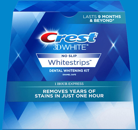 Отбеливающие полоски Crest 3D White 1-Hour Express