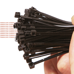 Стяжки морозостойкие Арктик 3х200 черные - 100 шт/уп | Хомуты кабельные морозостойкие