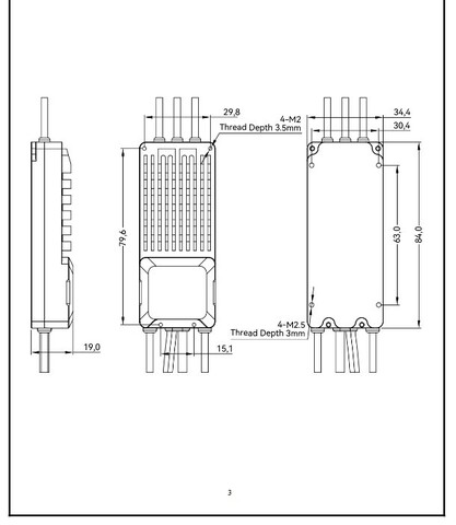 ESC регулятор мотора T-Motor V80A 6-14S PWM/CAN