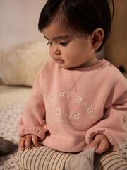 Свитшот и легинсы в комплекте для малышей Next AA6-493, Розовый, Песочный