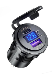 Розетка, разветвитель прикуривателя USB/PD/Type-C 12v-24v