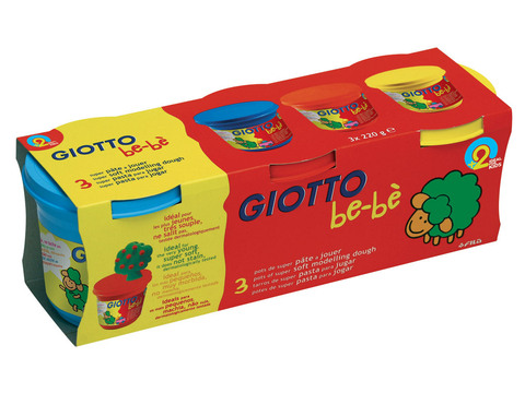 Мягкое тесто для лепки Giotto be-be 3x220г