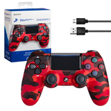 Джойстик беспроводной Dualshock 4 для PlayStation4 (Хаки красный)