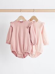 Боди с длинным рукавом для малышей Next Q95-115, Розовый