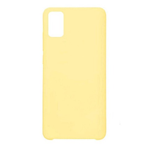 Силиконовый чехол Silicone Cover для Samsung Galaxy S20 (Желтый)