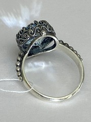 Искра-топаз (кольцо из серебра)