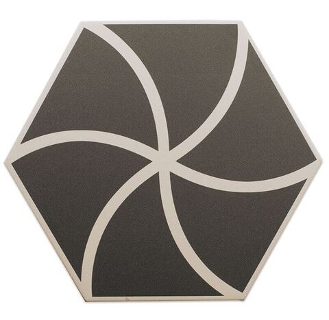 DNA Tiles Fancy Waves Graphite 20x23
