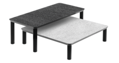 Стол Spotty ZANOTTA массив/black,white 800х400х400h