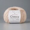 Classy, пряжа с люрексом и пайетками, шелк-5%, мериносовая шерсть-20%, нейлон-30%, норка-45%, 50 гр, 240 м, экрю