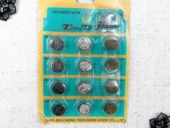 Набор пуговиц джинсовых, d 1,5 см