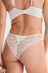 Трусы бразилиана c высоким вырезом бедра LISCA RIVER 022364 | Кремовый