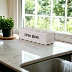 Органайзер для кухни и сада Флоутард, из массива сосны в голландском стиле, белый