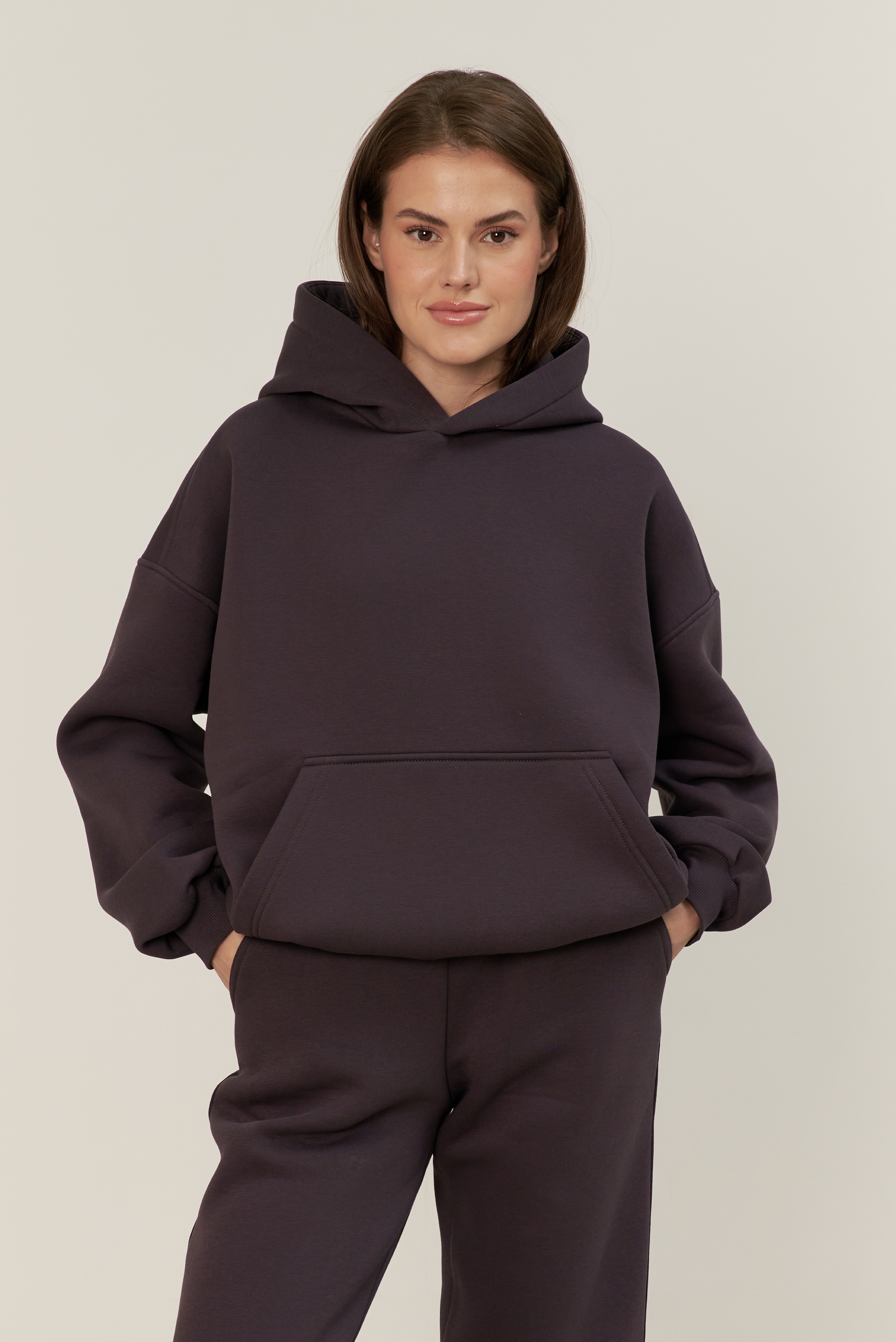 Худи 02 с начесом, антрацит