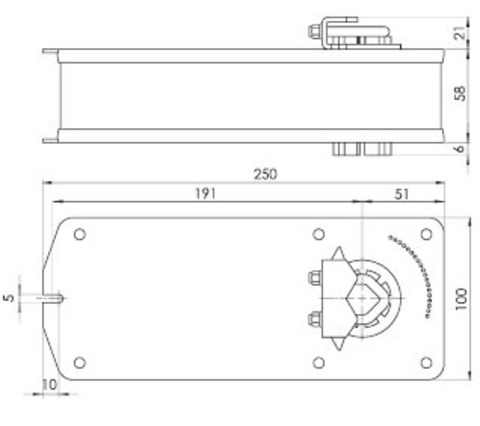 Электропривод Ventart VA10S230S с возвратной пружиной