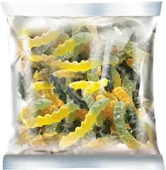 Мармелад "Сороконожки" со вкусами киви, персик, черная смородина, лимон, 500 гр