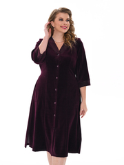 4067 Халат на пуговицах