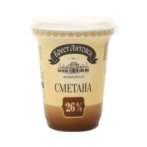 Сметана Брест Литовская 26% 300г, шт