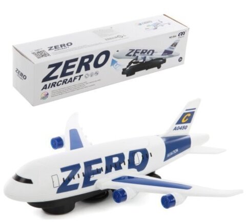 Самолет светомузыка на подставке, размер 36*8