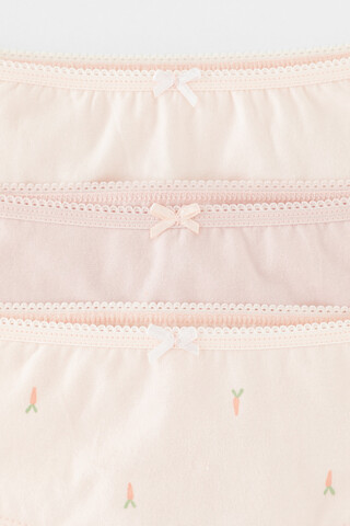 трусы/ уп  для девочки  К 1964-3уп/бл.персиковый,пыльный персик,морковки