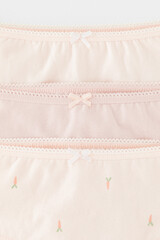 трусы/ уп  для девочки  К 1964-3уп/бл.персиковый,пыльный персик,морковки