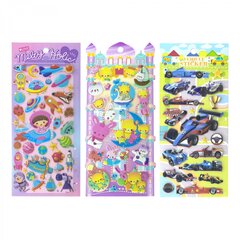 
          Наклейки детские Alingar, 9,5 см х19 см, "Морские, буквы монстрики", 3D, (анг.буквы, морские животные), полимер, объемные, европодвес