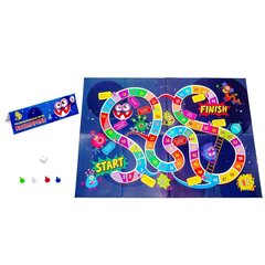 
          Игра-ходилка, Ракета "Монстрики", 3 +, размер игрового поля 420 х 300 мм, в комплекте кубик, 4 фишки, пакет с европодвесом