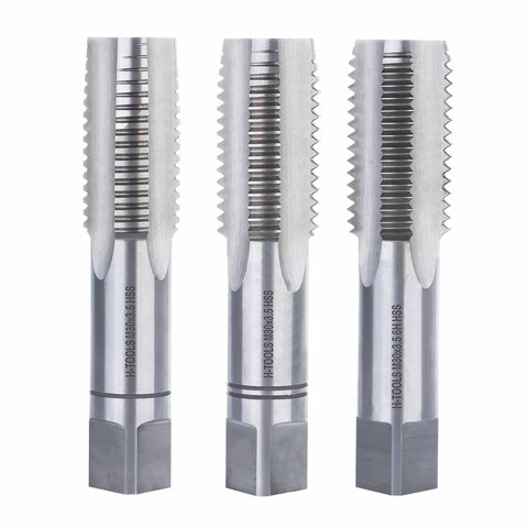 Метчик М30х3,5 (Комплект 3шт) DIN352 HSS-G 6h 125мм a=18 H-Tools 230300HT