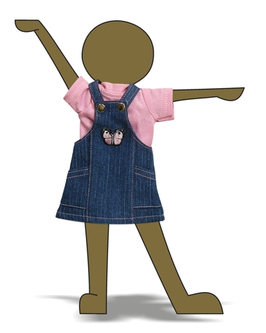 Сарафан - Демонстрационный образец. Одежда для кукол, пупсов и мягких игрушек.