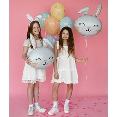 Шар гелиевый Заяц белый с ушком