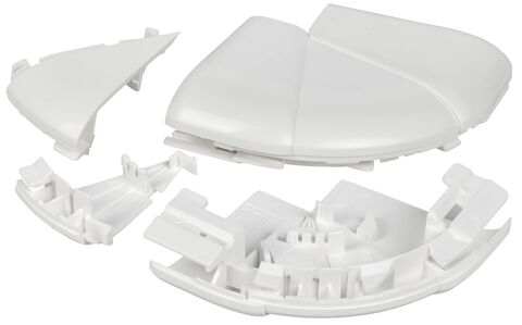 DLP Угол внешний изменяемый 80х50мм белый IEK